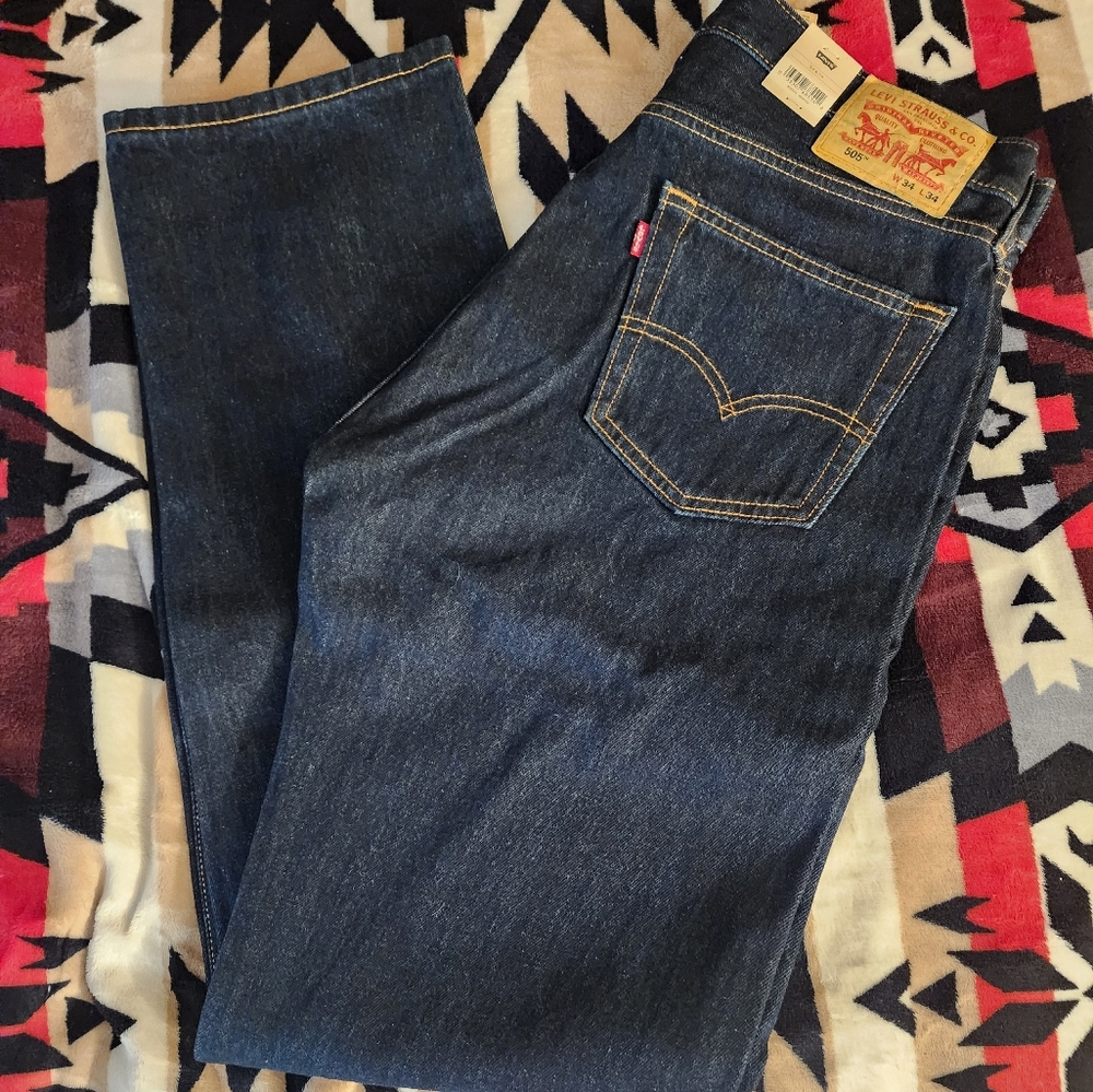 Levis 505 jeans size 34x34 NWT